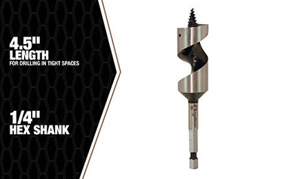 Southwire BIT;WOOD AUGER 7/8" X 4.5" (WAB7/8X4-1/2 - size: 7/8 X 4.5 Inch