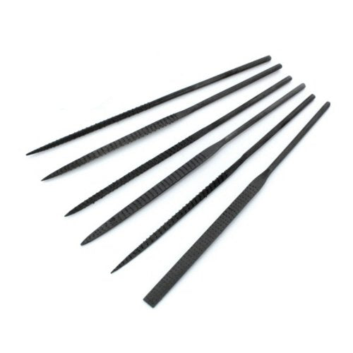 Modelcraft 6-Piece Rasp File Set Wax/Wood Work, Pack of 6
