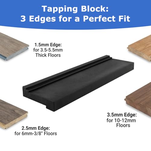 17" Heavy Pull Bar & Pry Bar Flooring Installation Tool with Tapping Block