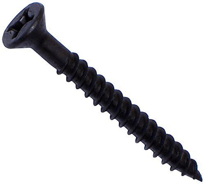 Hard-To-Find Fastener Phillips Flat Twinfast Wood Screws, Black Phosphate, Durable & Secure Indoor Wood Screws for Cabinets, Home Improvement, DIY, Construction, Interior Renovations, #10 x 1-3/4" - size: #10 x 1-3/4" Pack of 100