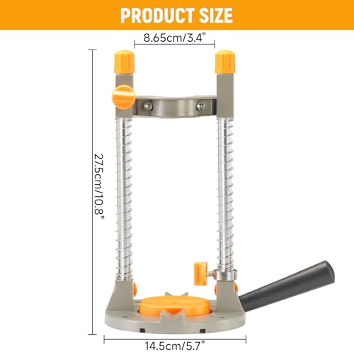 Drill Guide 90° Attachment, Adjustable Pocket Hole Jig for Hand Drill