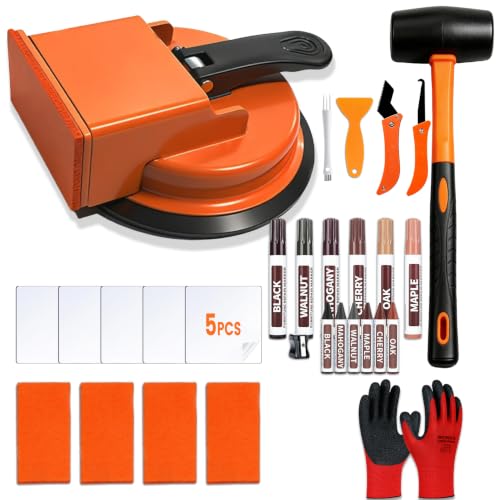 Floor Gap Fixer Tool 90° Suction Cup Floor Repair Markers Kit 12PCS