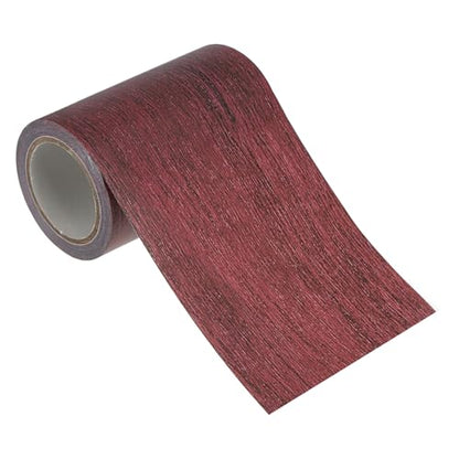 PATIKIL Wood Grain Repair Tape 3"x15ft Self Adhesive Dark Chestnut Mahogany - color: Dark Chestnut Mahogany, size: 3"x15ft