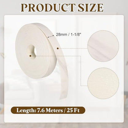 uxcell 1-1/8 Inchx25ft Wood Veneer Edge Banding Pre-Glued Flexible - size: 1-1/8 Inch x 25ft