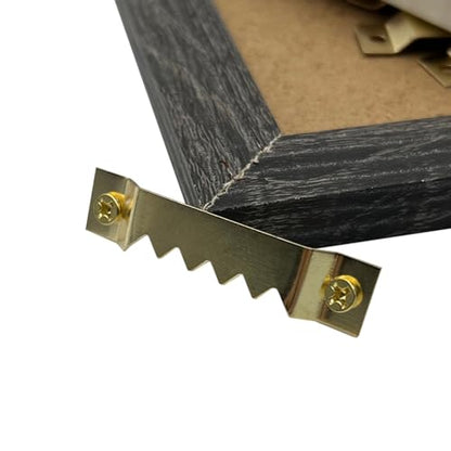 50 Pack Large Sawtooth Picture Hangers (Gold, Supports 50 lbs) - color: Large Gold - 50 Pack