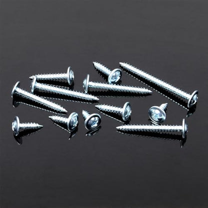 Mywish 300Pcs #8 × 1" Wood Screws, Phillips Truss Head Wood Screws, 1 Inch, Quick Metal Self Tapping, Galvanized Iron Zinc Oxide Plated Steel - color: Silver, size: #8×1"
