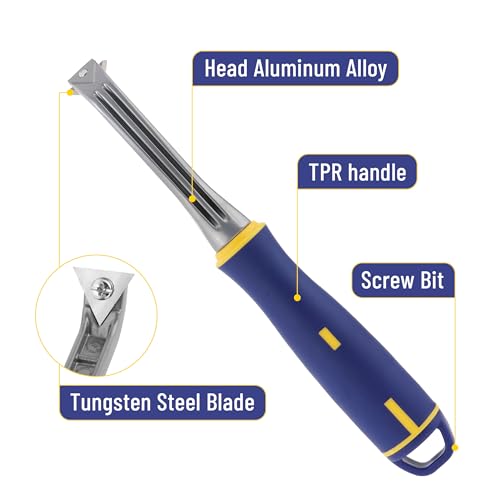 Bates- Carbide Scraper, 1-Inch, Three-Edged Tungsten Steel Blade, Paint Scraper Tool - size: 1 Inch 1 Pack
