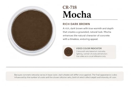 Cement Stain Concentrate - Mocha (32 Ounce) - color: Mocha, size: 32 ounce