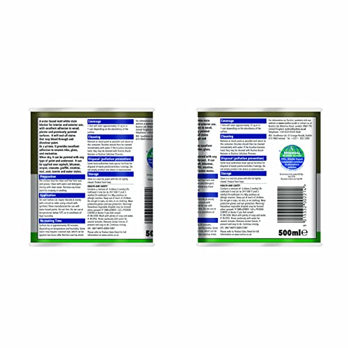 Rustins Quick Dry Stain Blocker & Multi-Surface Primer 500ml - size: 500 ml
