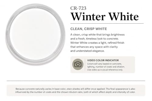 Cement Stain Concentrate - Winter White (8 Ounce) - color: Winter White, size: 8 ounce