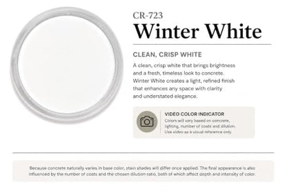 Cement Stain Concentrate - Winter White (8 Ounce) - color: Winter White, size: 8 ounce