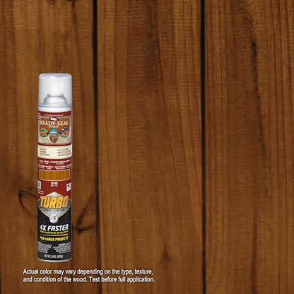 Ready Seal Exterior Wood Stain & Sealer, Pecan, Turbo Spray - color: Pecan, size: 24 Ounce Spray (Pack of 1)