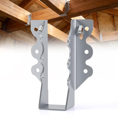 2x6 Joist Hangers Galvanized 20 Pcs,16 Gauge Face Mount Joist Hanger - size: 2" x 6"
