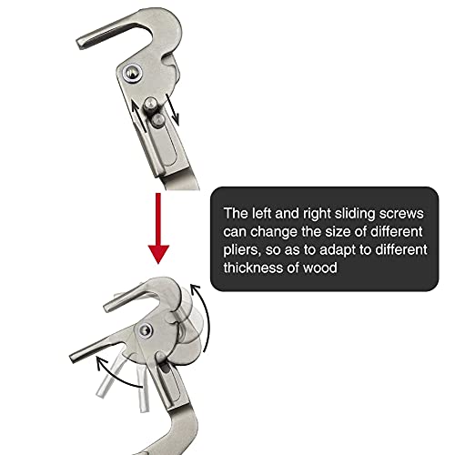 Pocket Hole Clamp, 11.8inch Right Angle Clamp for Woodworking and Pocket Hole Joinery(Black)