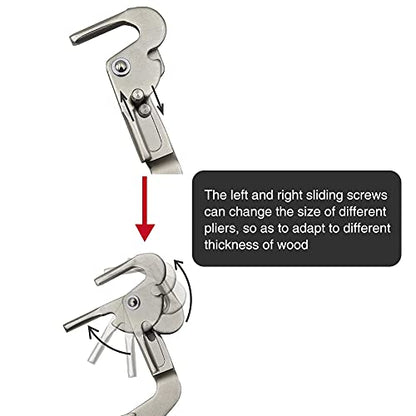 Pocket Hole Clamp, 11.8inch Right Angle Clamp for Woodworking and Pocket Hole Joinery(Black)