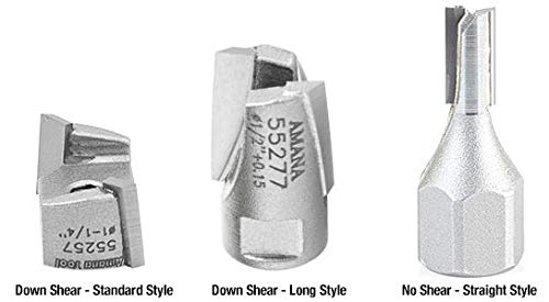 Amana Tool - 56254 Carbide Tipped Mortising Screw Down Shear Cutter 1-1/4 Dia x 11/16" - size: 1-1/4 Dia x 11/16"