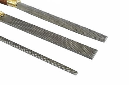 Narex 854252 3 Piece Set Fine Cut Round Rattail, Half Round and Rectangular 200 mm Cabinetmaker Wood Rasp