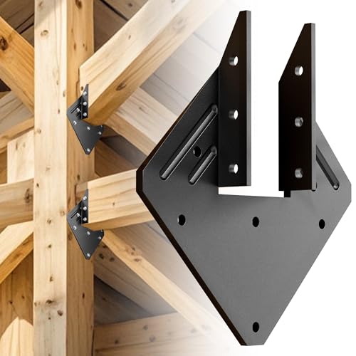 30 PCS Heavy Duty Black Hurricane Ties for Rafters,13 Gauge Thickness 2.2mm - size: 30 Pcs, style: Black Heavy Duty Hurricane Ties