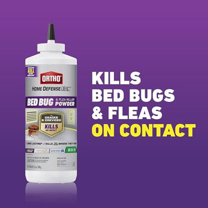 Ortho Home Defense Max Bed Bug & Flea Killer Powder, 12 oz. - color: Powder