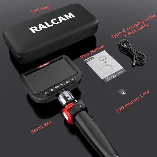 Ralcam Articulating Borescope for Mechanic Automotive HVAC Wall Inspection - size: 3.0mm