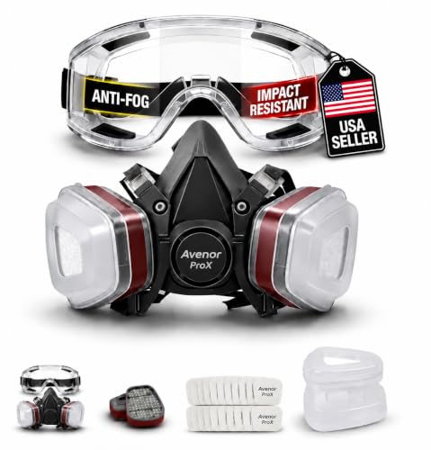 ProX Reusable Face Mask with 20 Filters for DIY Painting & Home Projects
