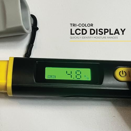 General Tools MMP100 Compact Digital Moisture Meter Wood Detector Tester