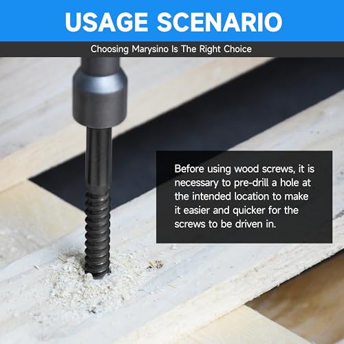 (20-Set) 1/4 x 2 Lag Bolts, Stainless Steel Heavy Duty Hex Head Lag Screws for Wood, Commercial/Industrial Grade 1/4 Bolts, Mounting Screws Bolts Kit, Black Oxided by Marysino - color: Black, size: 1/4" x 2"