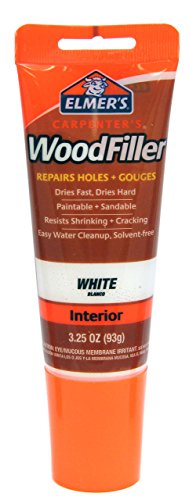 Elmer's E855 Carpenter's Wood Filler, 3.25-Ounce Tube, White - size: 3.25 oz, style: White