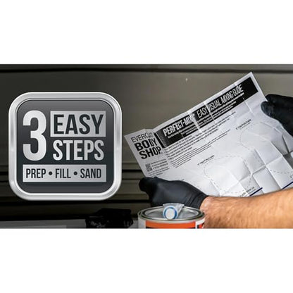 Evercoat Body Shop 105006 Pro-Grade Fiberglass Resin for Repairing and Rebuilding Panels & Holes in Fiberglass, Metal, Wood & More, Easy Mix Hardener Included 128 Fl Oz. - size: 128 Fl Oz.