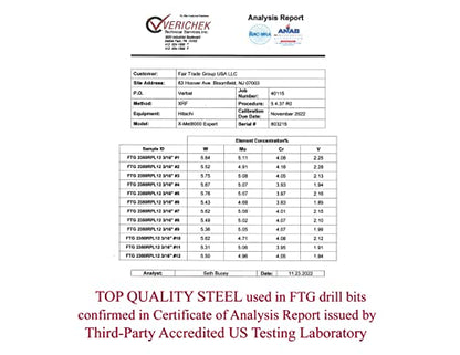FTG USA Tapered Drill Bits for Wood 12 Pc #10 (3/16") All Same Size Replacement for FTG Countersink Drill Bit Set - size: #10 (3/16"), style: 12 Bits w/o cutter