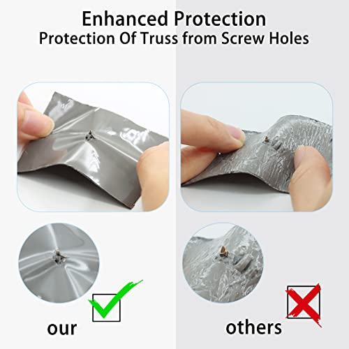 Joist Tape 2 Rolls, 0.75cm x 6'' x 50', Waterproof Butyl Adhesive for Decking, Wood Beams, Building Joists, Indoor or Outdoor Use - style: 6" x 50' -2 Rolls