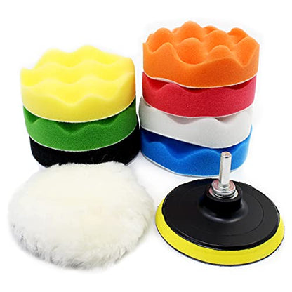 4 Inch Buffing Polishing Pads, 10 Pcs Drill Polishing Kit