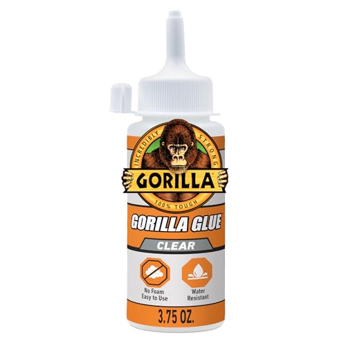 Gorilla Clear Glue, All Purpose, Polyurethane, 3.75 oz Bottle - size: Bottle 3.75oz, style: Bottle 1 Pack