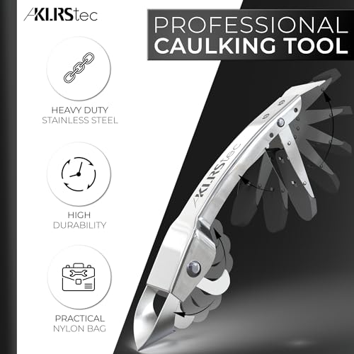 KLRStec Silicone Caulking Tool Kit, 4 in 1 Caulk Remover Tool & Scraper