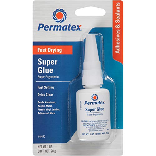 Permatex 49450 Super Glue, 1 oz. Transparent - size: Pack of 1, style: 1 oz.