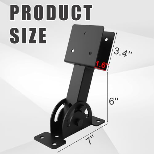 4 Pcs 2"x 4" Roof Riser Brackets for Pergola(Actual 1.6''x 3.6'') - size: 2x4 4Pcs
