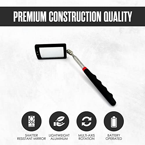 Inspection Mirror, Telescoping Mirror, Mechanic, Extendable, Welding, Small