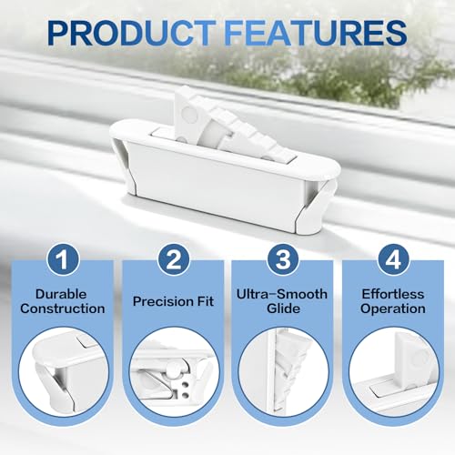 White Window Sash Vent Stops 50-Pack 1714WHITE, Bulk Stoppers - color: White
