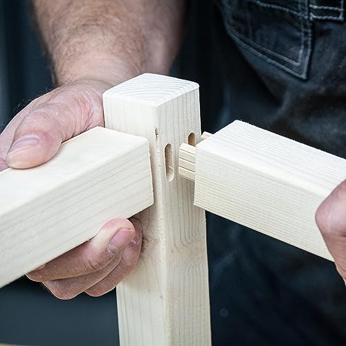 Trend 50pcs Beech Wood Dominos 8 x 40mm for Festool Domino Machine, 5/16 Inch x 1 9/16 Inches Loose Tenons for Woodworking Joinery and Furniture Framing, TEN/8X40/50 - style: 5/16" x 1-9/16" (8 x 40mm) 50pcs