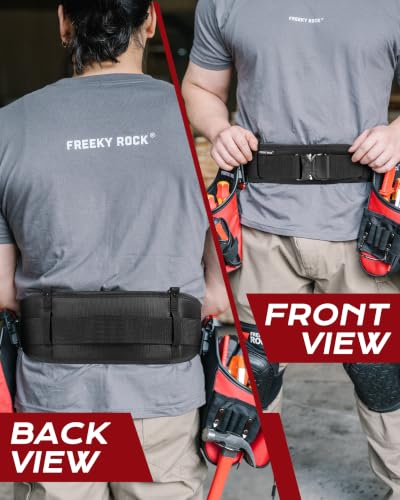 Padded Tool Belt for Men with D Ring, Suit for Waist 35.5"-47.2"