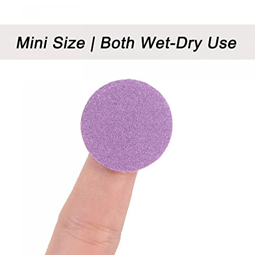 uxcell 25Pcs 1-Inch Purple Sanding Discs 180 Grits Hook and Loop Professional Aluminum Oxide Sand Paper Mini Size for Wood Metal Paint Finishing - style: 180 Grit