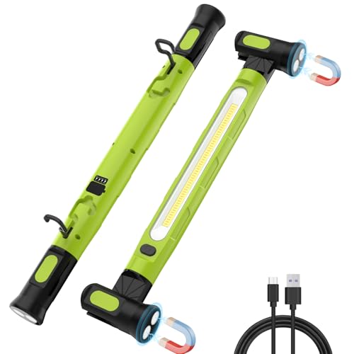ERAY Magnetic Work Light Bar with Hooks 6000mAh /3000LM for Mechanics - color: Green