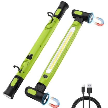 ERAY Magnetic Work Light Bar with Hooks 6000mAh /3000LM for Mechanics - color: Green