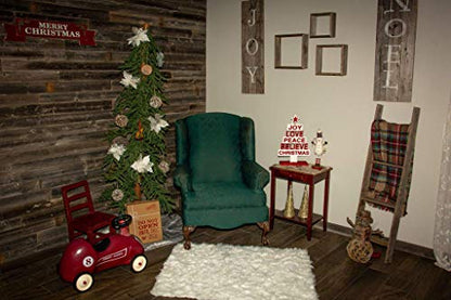 Rockin' Wood Real Wood Nail Up Application Rustic Reclaimed Naturally Weathered Barn Wood Accent Paneling Board Planks for Home Walls (23 Square feet) - size: 23 Square Feet