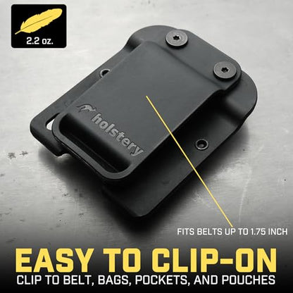 Holstery TapeMaster | Clip-On Tape Measure Holder - Low-Profile Measuring Tape Holster for Your Belt, Tool Bags, Pockets, or Pants - style: TapeMaster