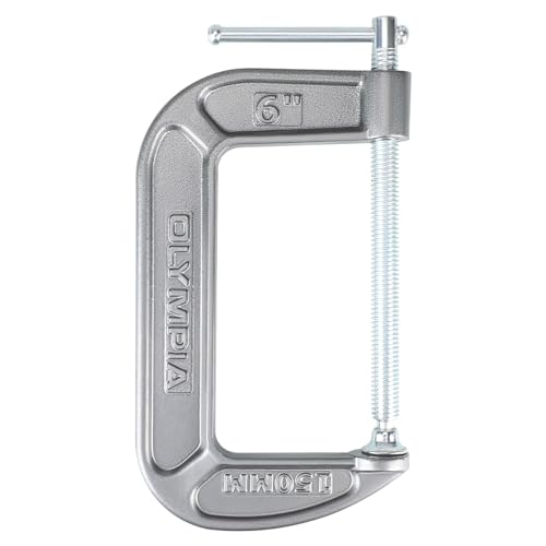 Olympia Tools C-Clamp, 38-146, (6" X 3.5") - size: 6-Inch x 3.5-Inch