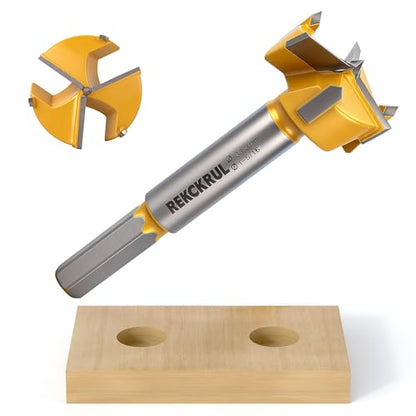 1-5/16" | 33.3mm Triple Flute Tungsten Carbide Forstner Drill Bit (Hex) - size: 1-5/16" | 33.3mm