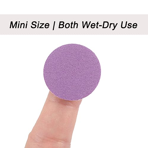 uxcell 50Pcs 1-Inch Purple Sanding Discs 400 Grits Hook and Loop Professional Aluminum Oxide Sand Paper Mini Size for Wood Metal Paint Finishing - style: 400 Grit