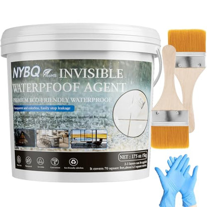 Waterproof Sealant 175oz Clear, NYBQ Transparent Waterproof Agent - size: 175OZ