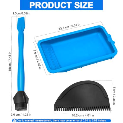Wood Glue Applicator Kit Includes Silicone Glue Brush, Tray & Spreader